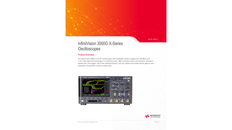 InfiniiVision 3000G X-Series Oscilloscopes